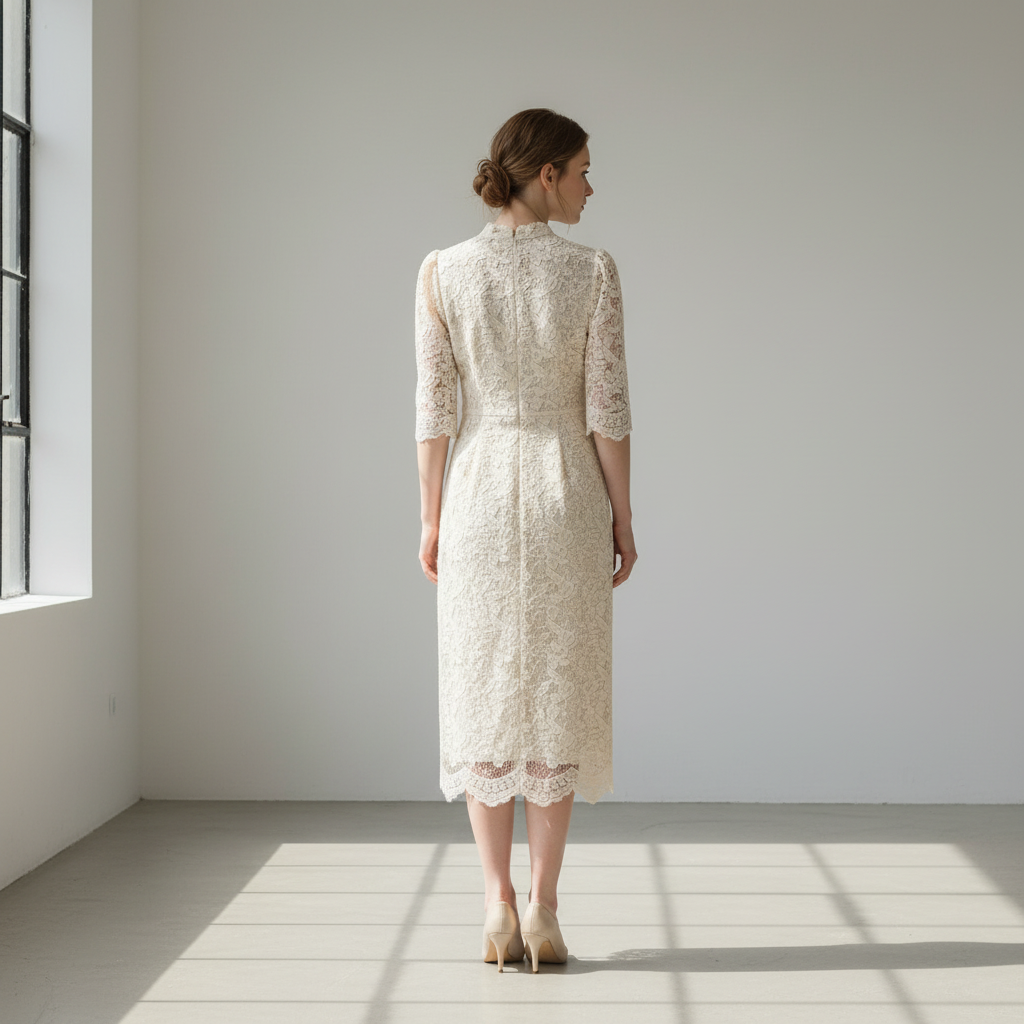 Model Full Body Back