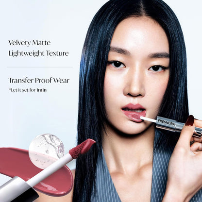 Perfect Twin Lip — Dual-Ended Liquid Lipstick with Velvet Matte Color and Glossy Shine