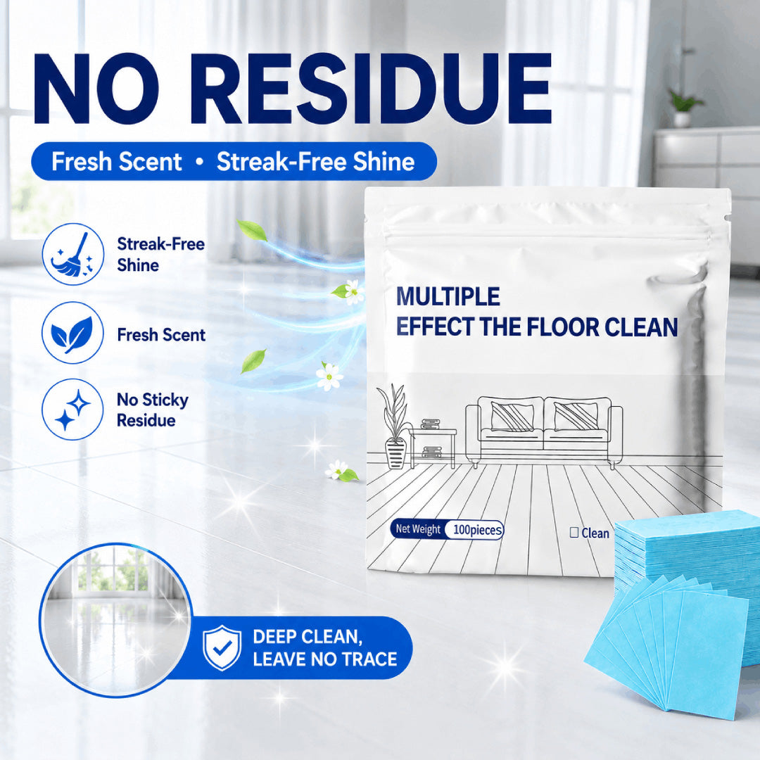 Multi-Effect Floor Cleaning Tablets, Fast Dissolving, No-Rinse Formula for Hardwood, Tile & All Floor Types