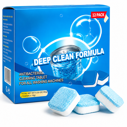 💥12 Drain Cleaning Tablets – Tackle Clogs in Sinks, Showers & Washers