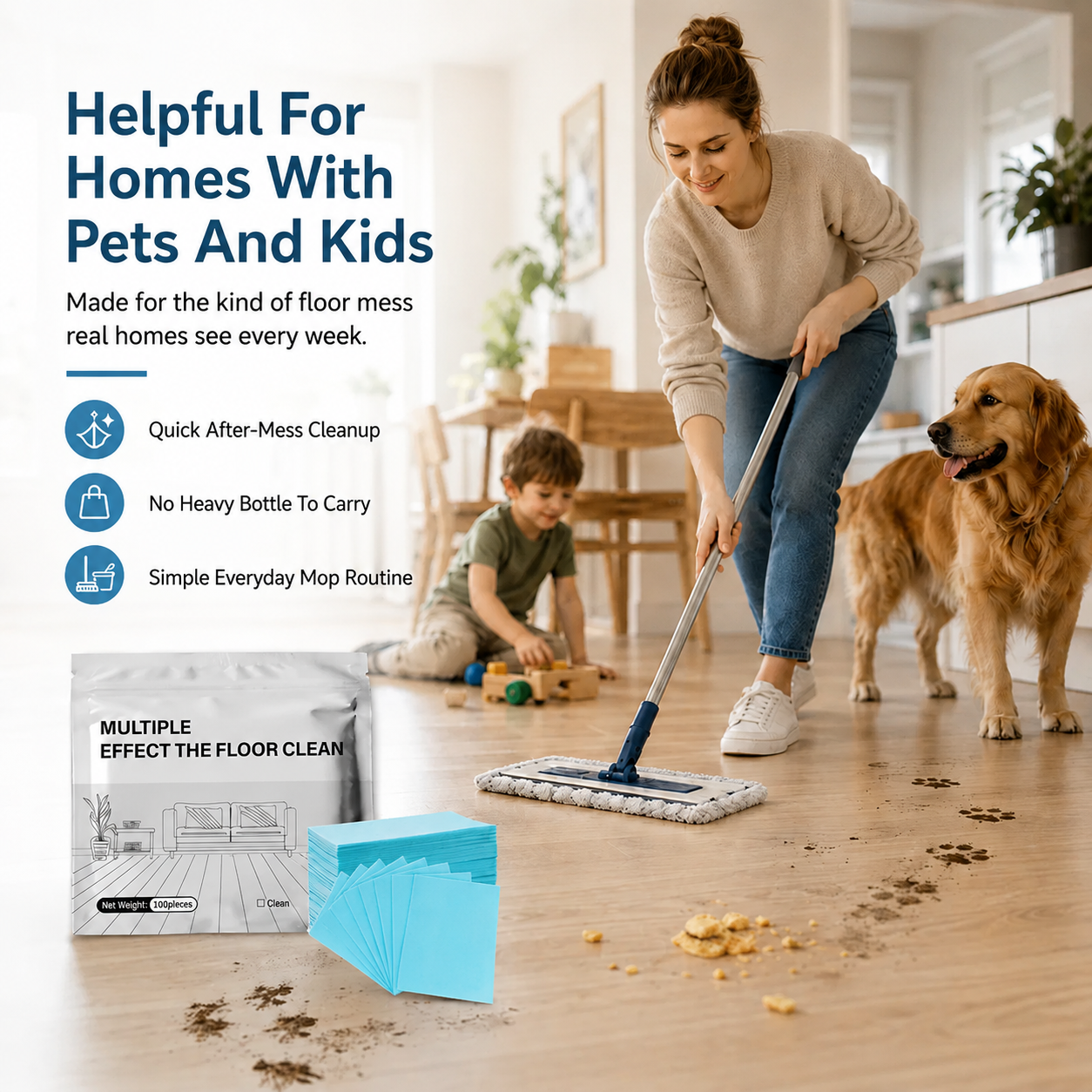 100-Pieces Multi-Surface Floor Cleaning Tablets