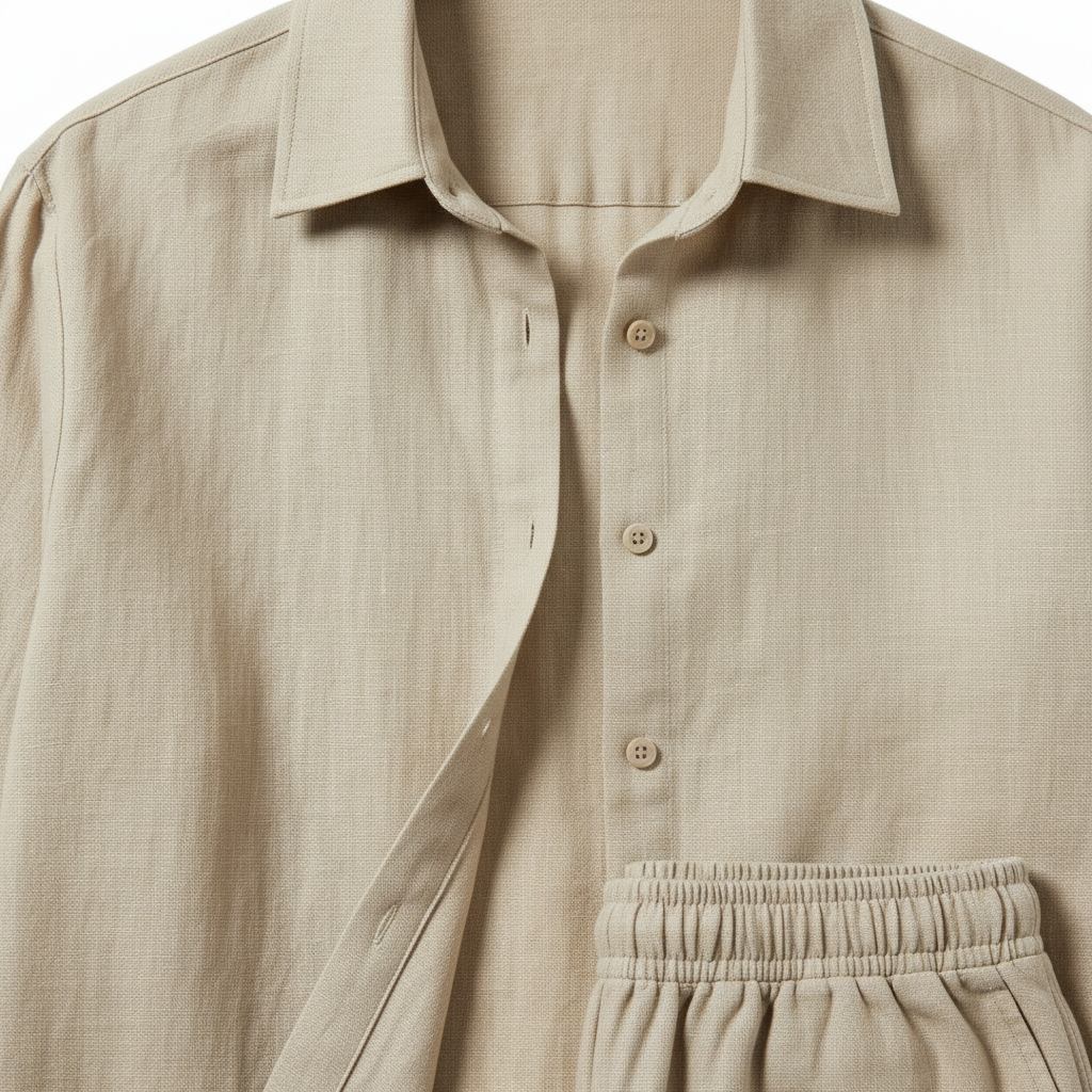 Collar Button & Waistband Detail
