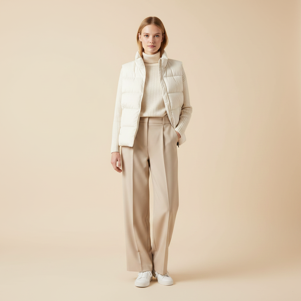 Female Model Front Zipped