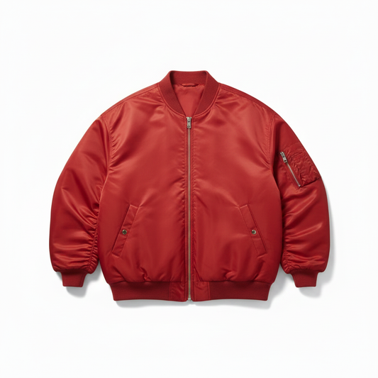 Front View Closed Zipper Flat Lay