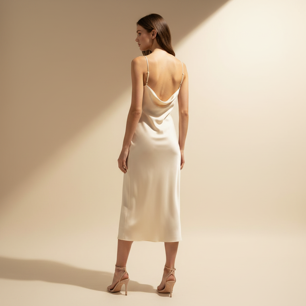 Model Back View Brunette