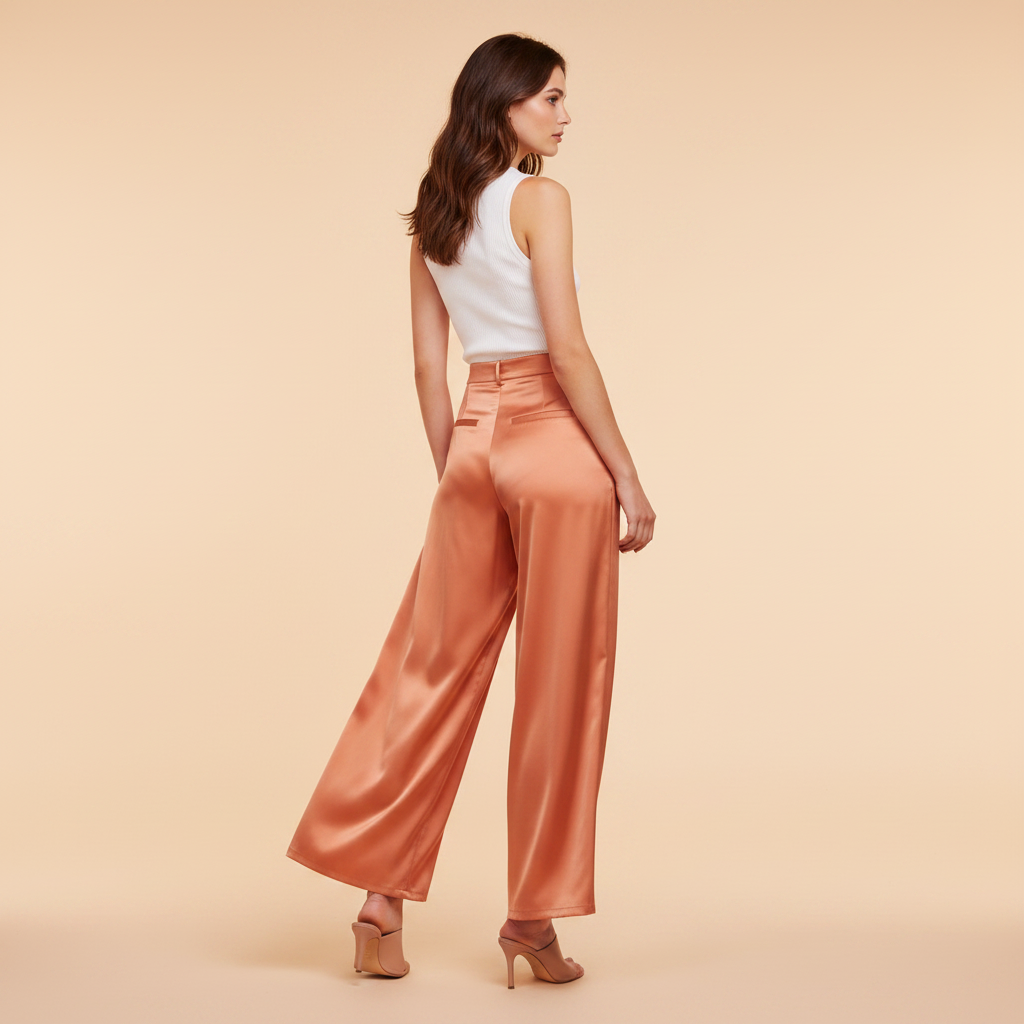 Model Back View Brunette