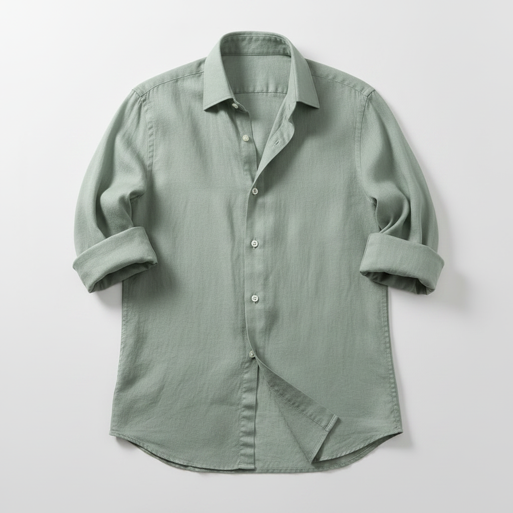 Sage Green Linen Shirt