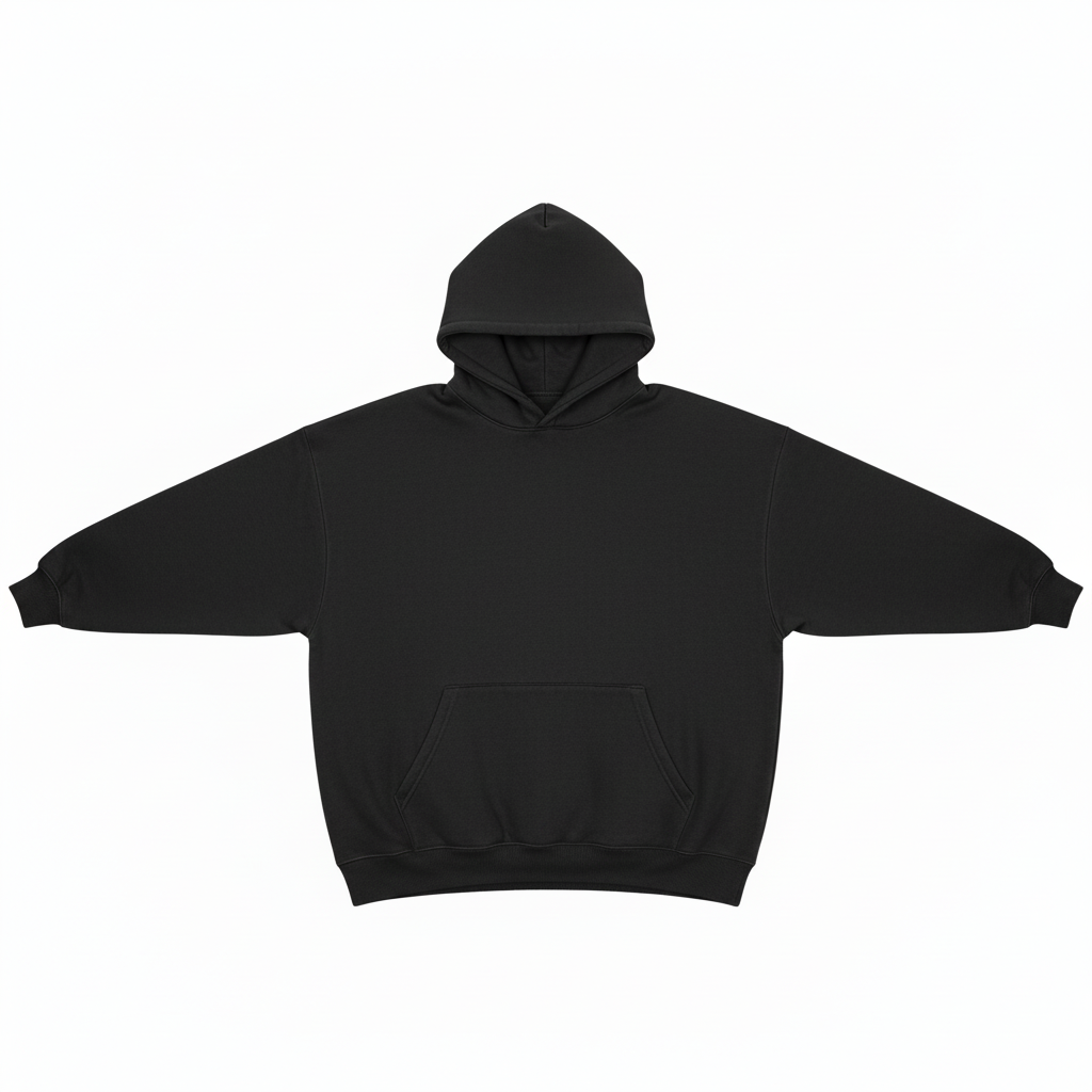 Washed Black Hoodie